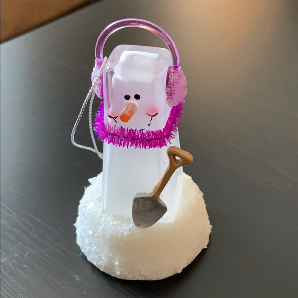 Light up snow man ornament